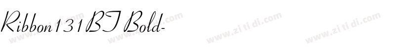 Ribbon131BT Bold字体转换
